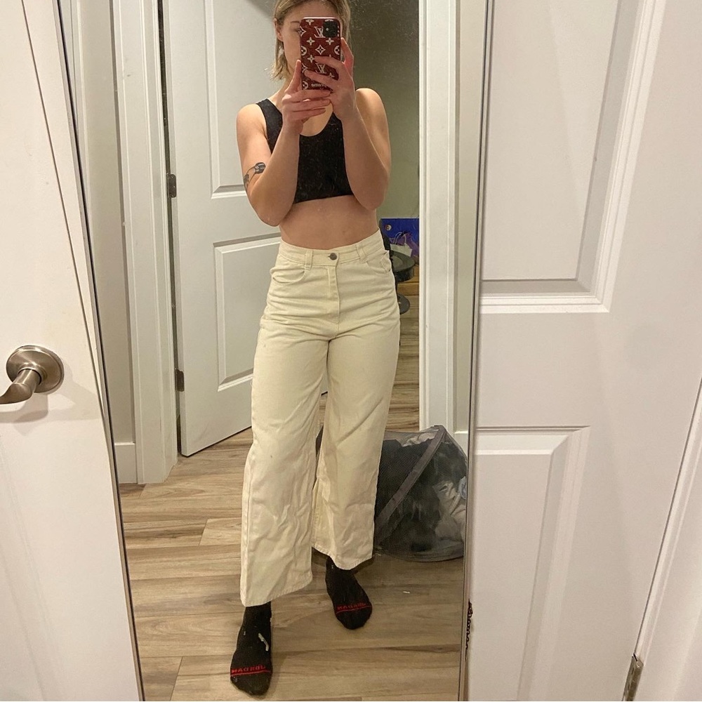 Wide leg jeans